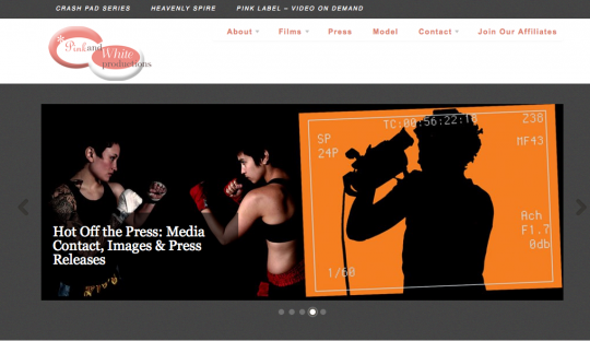 Captura de la web de Pink&White Productions, la productora de Crash Pad Series